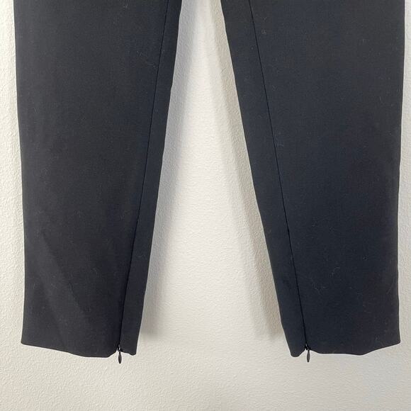 ST. JOHN Black Ankle Zip Trouser Pants (Size 4) - Picture 4 of 9